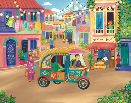 RICKSHAW RIDE | Artist: Asma Jamali